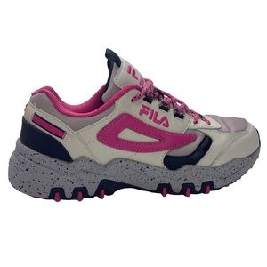 FILA Reminder Sneakers Dad Shoes Cream Pink Gray Black Athletic Hiking Size 8